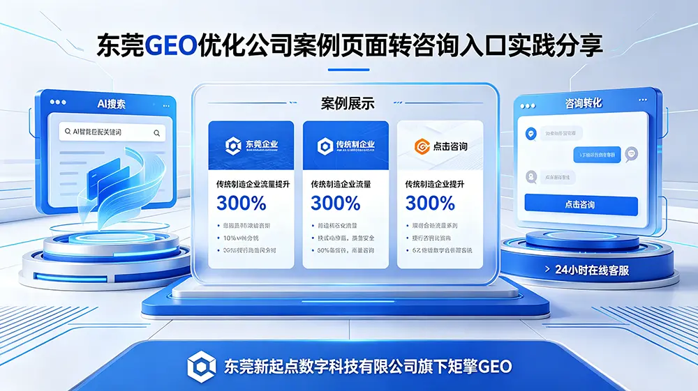 东莞 GEO 优化公司分享：案例页面怎样变成咨询入口？