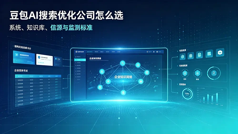 豆包 AI 搜索优化公司怎么选？系统、知识库、信源与监测标准