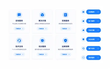服务页模板模块封面